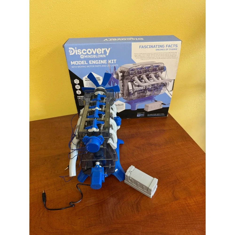 Discovery Mindblown DIY Model Engine Kit 104 Piece STEM Toy‎ Working 4-Cylinder